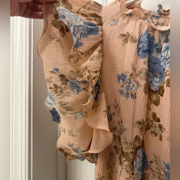 Petal & Pup Pink Floral Off-Shoulder Blouse - Picture 6 of 10